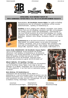 08 Sthlm - Spalding - Basketshop_se - Press release 2014