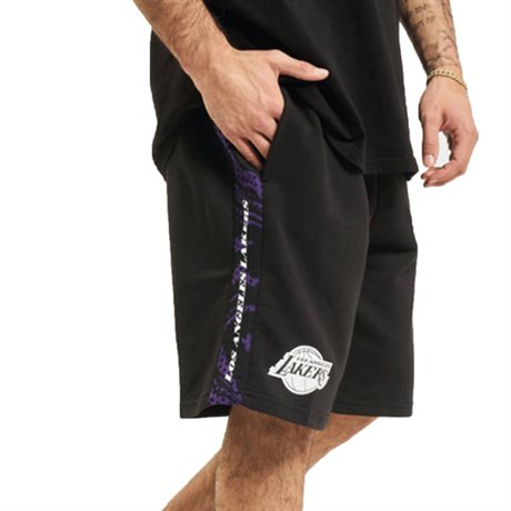 LA Lakers Print Label Shorts