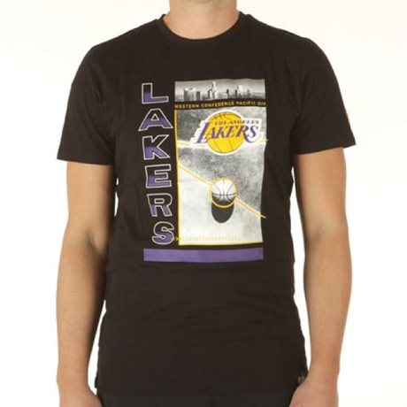 LA Lakers Court Photo Tee Svart