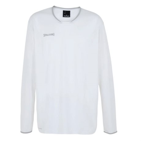 Spalding Move Shootingshirt Lång Ärm Vit/Silver
