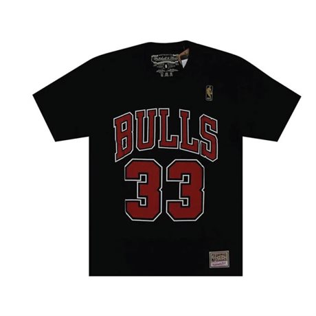 NBA CHICAGO BULLS - SCOTTIE PIPPEN Namn & Nummer t-shirt