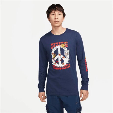 Nike Basketball Långärmad Tee Marin