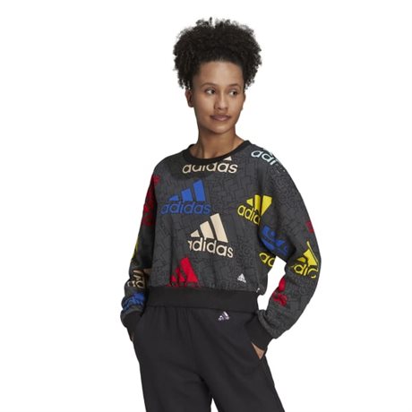 Adidas Wmns Crop Sweatshirt Svart