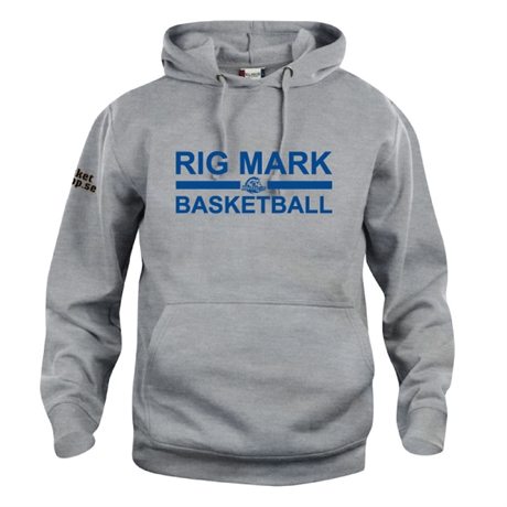 Rig Mark Basketball Hood Grå