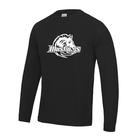 Rig Mark Mustangs Funk L/S Tee Svart