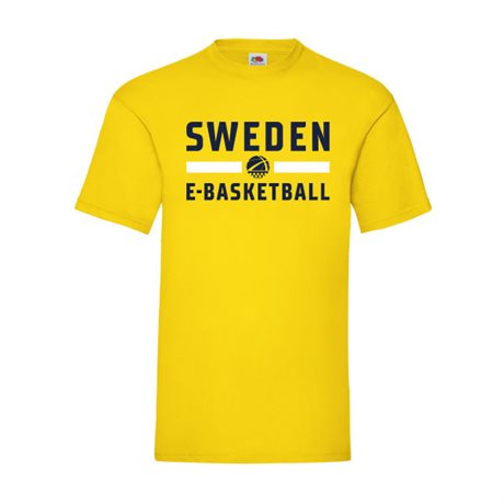 SWEDEN E-Basketball T-shirt Gul