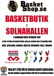 Basketshop i Solnahallen under Spirare Basket Cup 2015