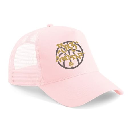 Sweden 3x3 Trucker Snap Back Pink Pastel