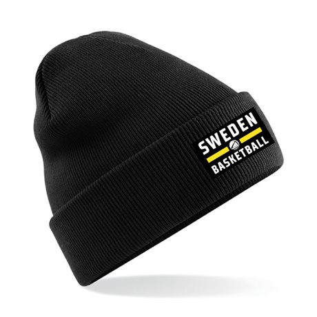 Sweden Basketball Cuffed Beanie Svart