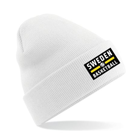 Sweden Basketball Cuffed Beanie Vit