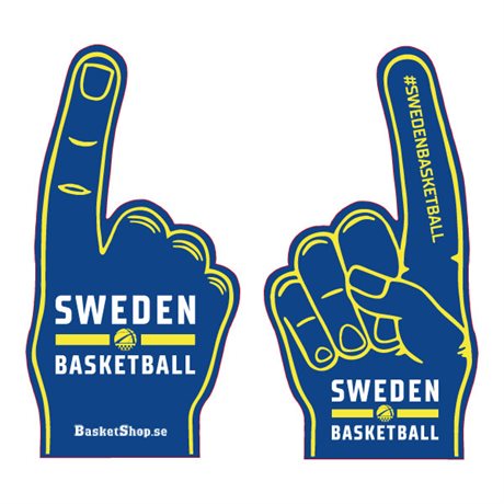 Sweden Basketball Foamfingers
