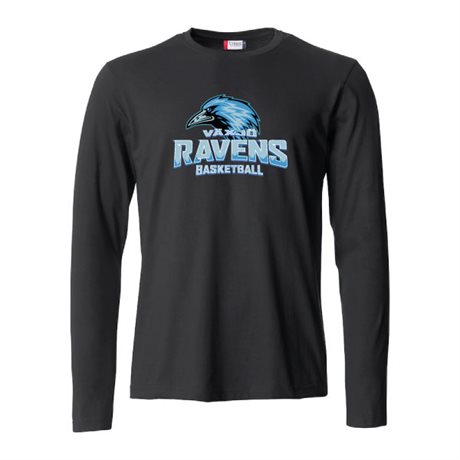 Växjö Ravens LS Tee Svart