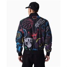 NBA Bomber All Over Logo Print 2022