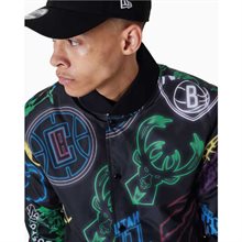 NBA Bomber All Over Logo Print 2022