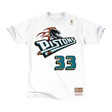 NBA DETROIT PISTONS - GRANT HILL Namn & Nummer t-shirt