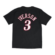 NBA PHILADELPHIA 76ERS - ALLEN IVERSON Namn & Nummer t-shirt