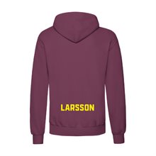 Central Basket Hoody Vinröd Sr Med NAMN
