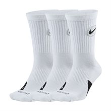 Nike Everyday Elite Crew Sock 3-pack Vit
