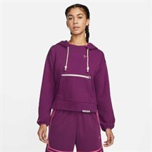 Nike Wmns Standard Issue Hoody Plommon/Rosa