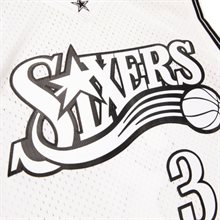 NBA Swingman Philadelphia 76ers Allen Iverson Vit/Svart