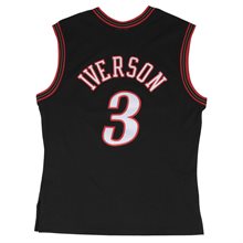 NBA Swingman Jersey Philadelpha 76ers Allen Iverson Svart